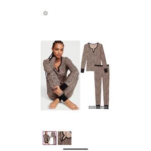 Victoria’s Secret leopard thermal pajamas